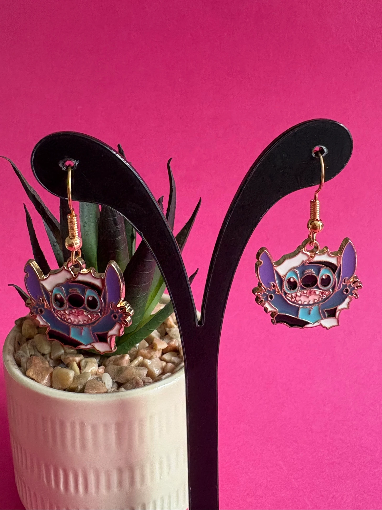 Lote de brincos Stitch & Angel Disney – Esmaltados & Divertidos – photo 4